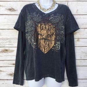 Division G Goth Handcrafted Distressed Sweatshirt